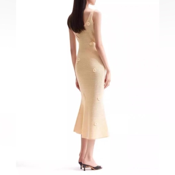 Self Portrait  Viscose Knit Midi Dress - Picture 3 of 6